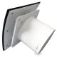 Pro-Design badkamer/toilet ventilator - TREKKOORD (KW100W) - Ø 100mm - gebogen GLAS - glans zwartthumbnail