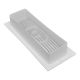 Kunststof afzuig/toevoer rooster (binnen toepassing) 204 x 60mm - WITthumbnail