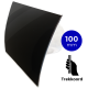 Pro-Design badkamer/toilet ventilator - TREKKOORD (KW100W) - Ø 100mm - gebogen GLAS - glans zwartthumbnail