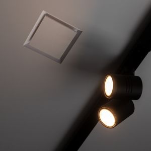 Wallflow Inbouw ventilatiemodule vierkant - voor instucbaar ventilatieventiel - Ø 125mm