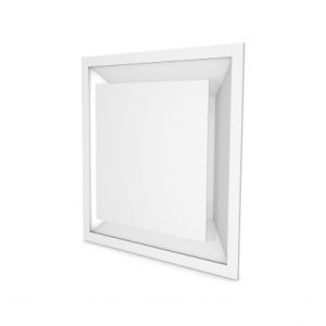 [Tweedekans] Systeemplafondrooster - staal - WIT RAL9010 - Ø 200mm - 407 x 407mm (CS400.200)