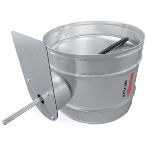 Regelklep Ø 125mm met motorstoel voor montage servomotor - luchtdicht Regelklep Ø 125mm met motorstoel voor montage servomotor - luchtdicht