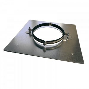 Verdiepingsondersteuning voor spirobuis Ø 100mm - staal - met rubber inlage