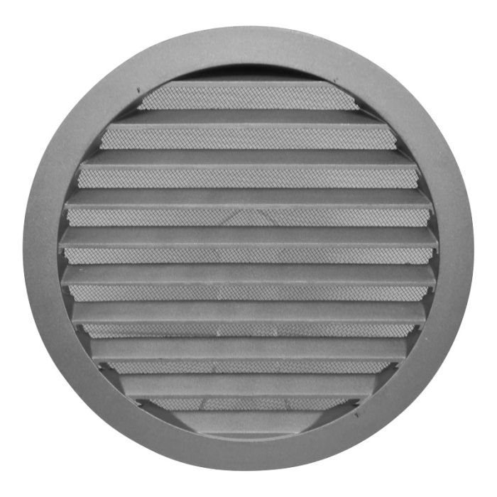 Rond buitenluchtrooster aluminium Ø250mm met fijnmazig gaas
