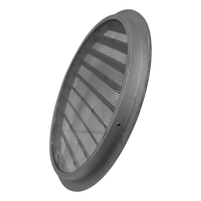 Rond buitenluchtrooster aluminium Ø250mm met fijnmazig gaas