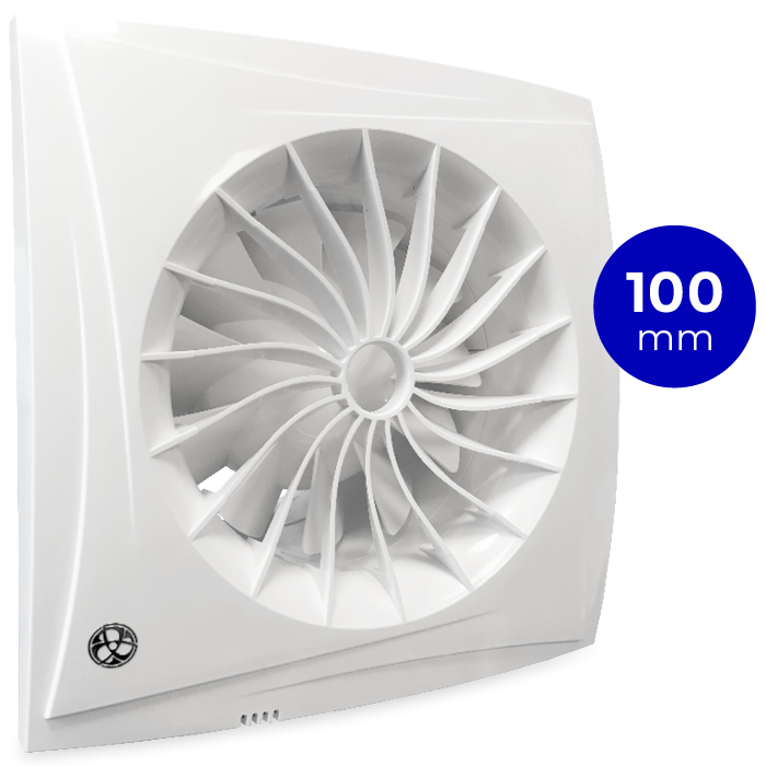 [TweedeKans] Badkamer ventilator Blauberg Sileo - Ø 100mm - STANDAARD (SILEO100)