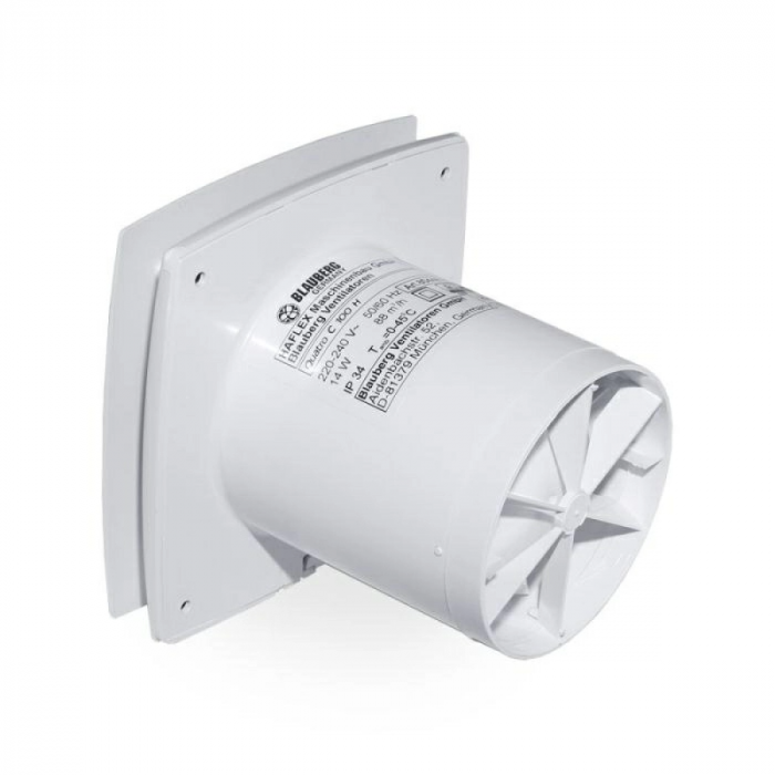 Blauberg Quatro C badkamer ventilator - Ø125mm - MET TIMER Blauberg Quatro C badkamer ventilator - Ø125mm - MET TIMER
