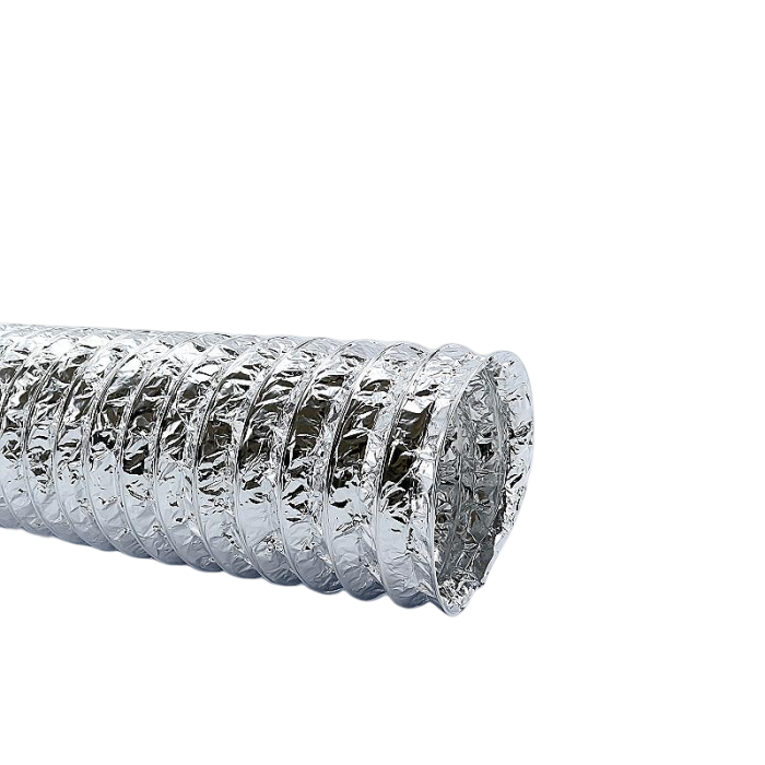 Flexibele ventilatieslang ongeïsoleerd - aluminium - Ø 180mm - lengte 1 meter Flexibele ventilatieslang ongeïsoleerd - aluminium - Ø 180mm - lengte 1 meter