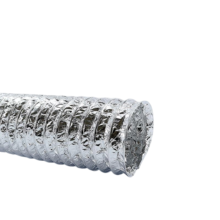 Flexibele ventilatieslang ongeïsoleerd - aluminium - Ø 200mm - lengte 10 meter Flexibele ventilatieslang ongeïsoleerd - aluminium - Ø 200mm - lengte 10 meter