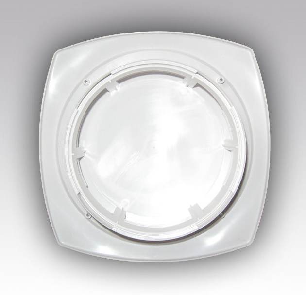 Verstelbaar kunststof ventilatierooster met flens Ø125mm - wit - TOEVOER Verstelbaar kunststof ventilatierooster met flens Ø125mm - wit - TOEVOER