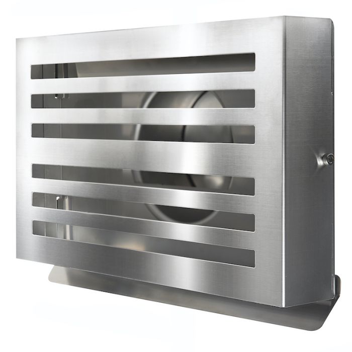 Design gevelkap PREMIUM LINE -BETA- Ø 125mm met terugslagklep - RVS Design gevelkap PREMIUM LINE -BETA- Ø 125mm met terugslagklep - RVS