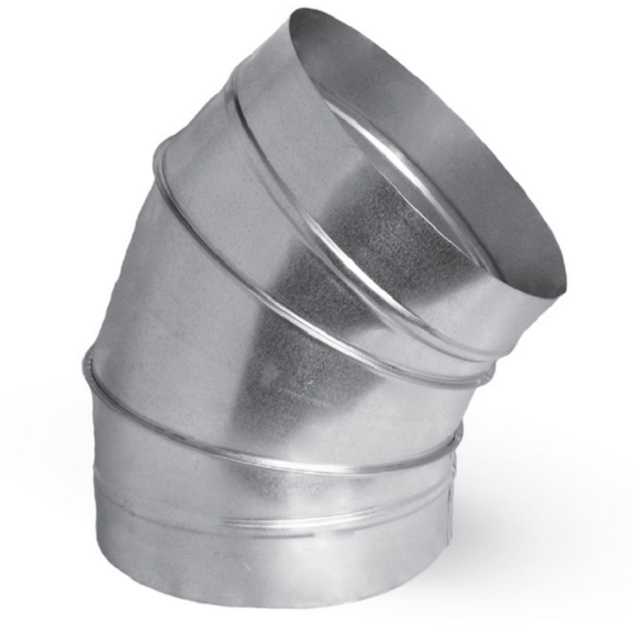 Bocht 45º voor spirobuis Ø 315mm - segment