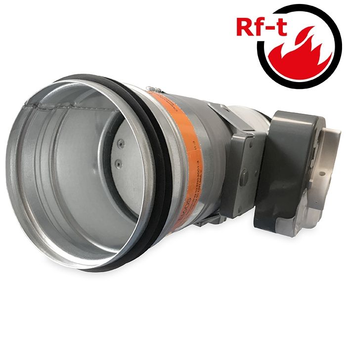 Brandklep Ø 125mm, handbediening met smeltlood bij 72°C + veer Brandklep Ø 125mm, handbediening met smeltlood bij 72°C + veer