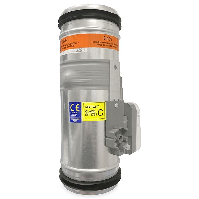 Brandklep Ø 125mm, handbediening met smeltlood bij 72°C + veer Brandklep Ø 125mm, handbediening met smeltlood bij 72°C + veer