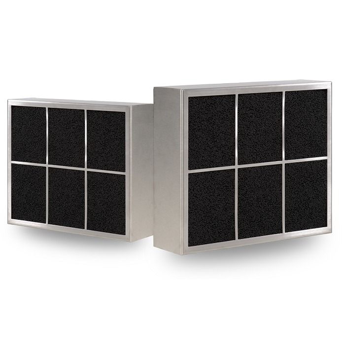 PuriVent CARRE filter voor inbouw afzuigkap - 625 m3/h - 350 x 250mm - aansluiting Ø 120mm