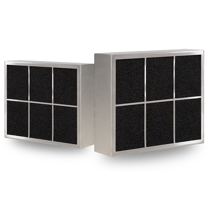 PuriVent CARRE filter voor inbouw afzuigkap - 525 m3/h - 250 x 250mm - aansluiting Ø 120mm