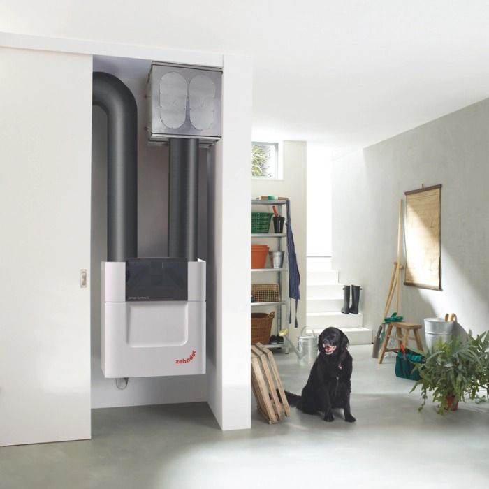 Zehnder Stork ComfoAir Q350 WTW unit NL R VV ST ERV - Rechteruitvoering - Met voorverwarmer - Enthalpiewisselaar Zehnder Stork ComfoAir Q350 WTW unit NL R VV ST ERV - Rechteruitvoering - Met voorverwarmer - Enthalpiewisselaar