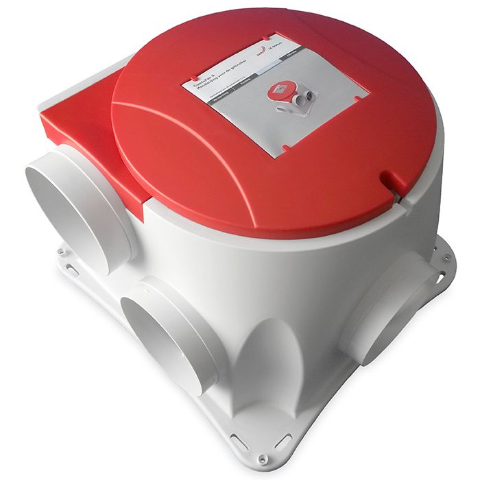 Stork Woonhuisventilator ComfoFan S R - incl. RFZ zender + 4 luchtventielen