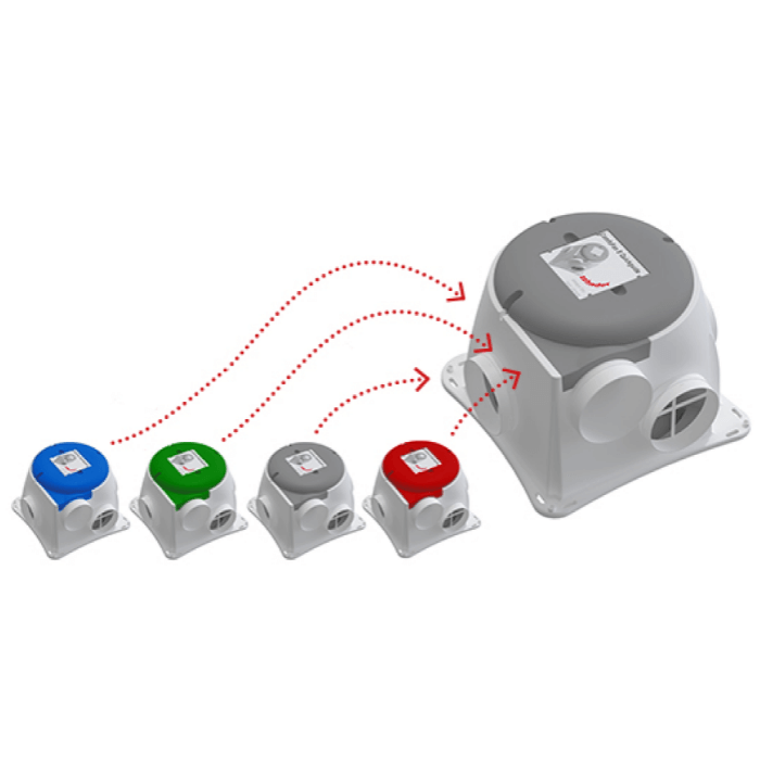 Zehnder Woonhuisventilator Comfofan Silent + CO2 sensor (Randaarde)