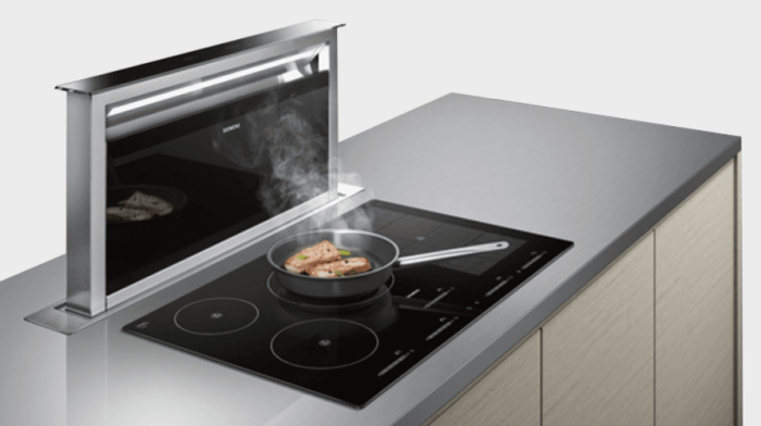 PuriVent DOMINO filter voor kookplaat met ingebouwde afzuiging - 800 m3/h - 220 x 90mm