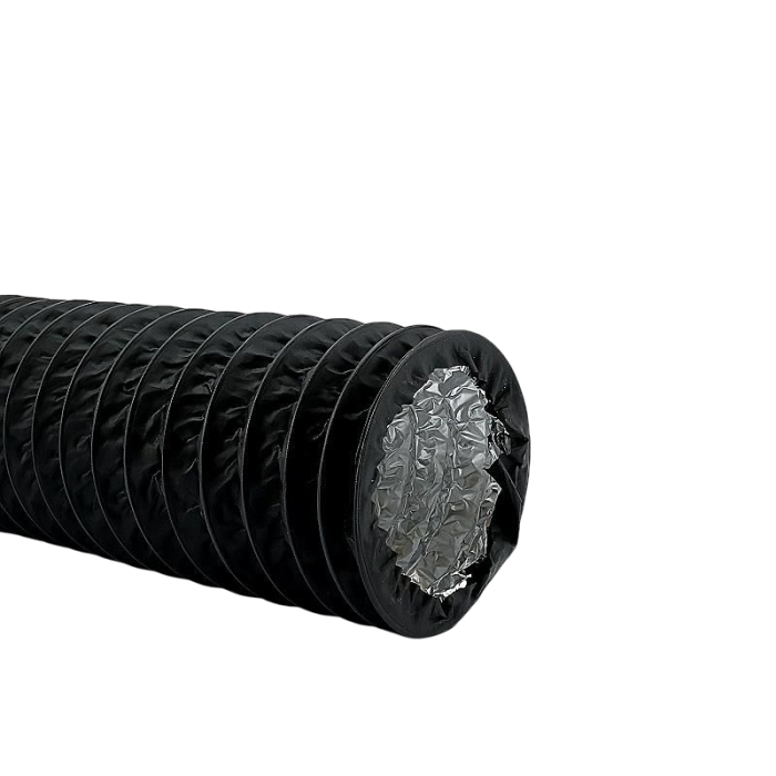 Flexibele ventilatieslang ongeïsoleerd - Zwart - Ø 80mm - Lengte 6 METER Flexibele ventilatieslang ongeïsoleerd - Zwart - Ø 80mm - Lengte 6 METER