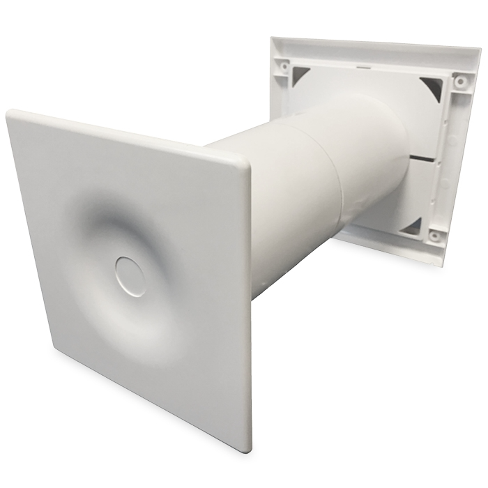 Compacte WTW ventilator HRV125P met warmtewisselaar - 50 & 70 m3/h - incl. afstandbediening