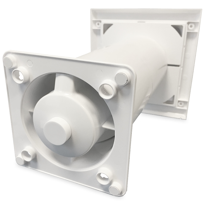 Compacte WTW ventilator HRV125P met warmtewisselaar - 50 & 70 m3/h - incl. afstandbediening