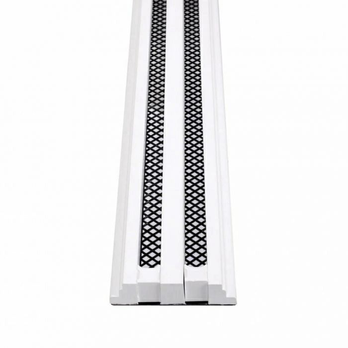 LINE - instucbaar lijnrooster - Lengte 1250mm - 2 sleuven - hoogte 18mm - incl. plenumbox 125mm LINE - instucbaar lijnrooster - Lengte 1250mm - 2 sleuven - hoogte 18mm - incl. plenumbox 125mm