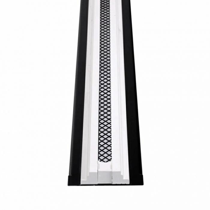 LINE - instucbaar lijnrooster - Lengte 1250mm - 1 sleuf - hoogte 18mm - incl. plenumbox 125mm LINE - instucbaar lijnrooster - Lengte 1250mm - 1 sleuf - hoogte 18mm - incl. plenumbox 125mm