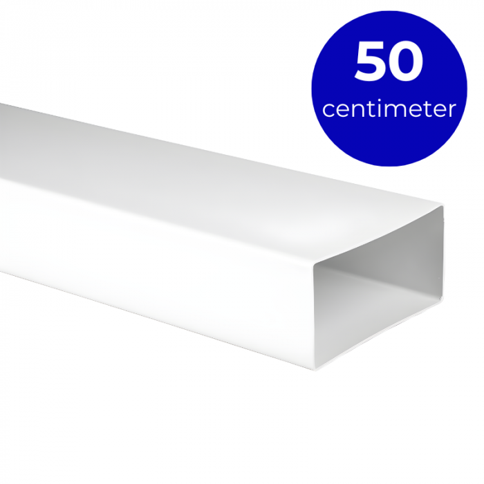 Kunststof rechthoekig kanaal 120 x 60mm (lengte 50cm)