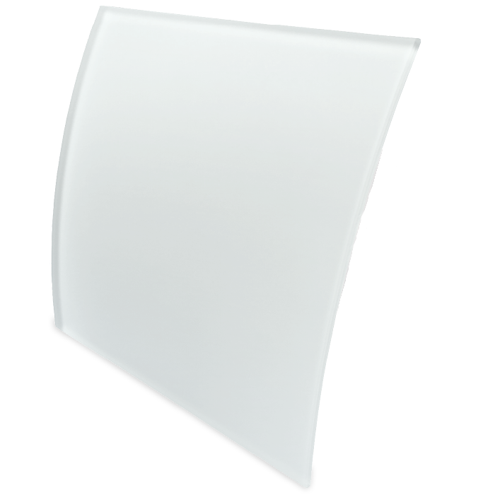 Pro-Design badkamer/toilet ventilator - STANDAARD (KW100) - Ø100mm - gebogen GLAS - mat wit Pro-Design badkamer/toilet ventilator - STANDAARD (KW100) - Ø100mm - gebogen GLAS - mat wit