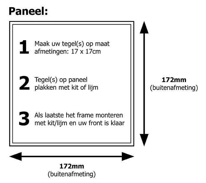 Pro-Design badkamerventilator - TIMER + VOCHTSENSOR (KW125H) - Ø 125mm - Tegelfront
