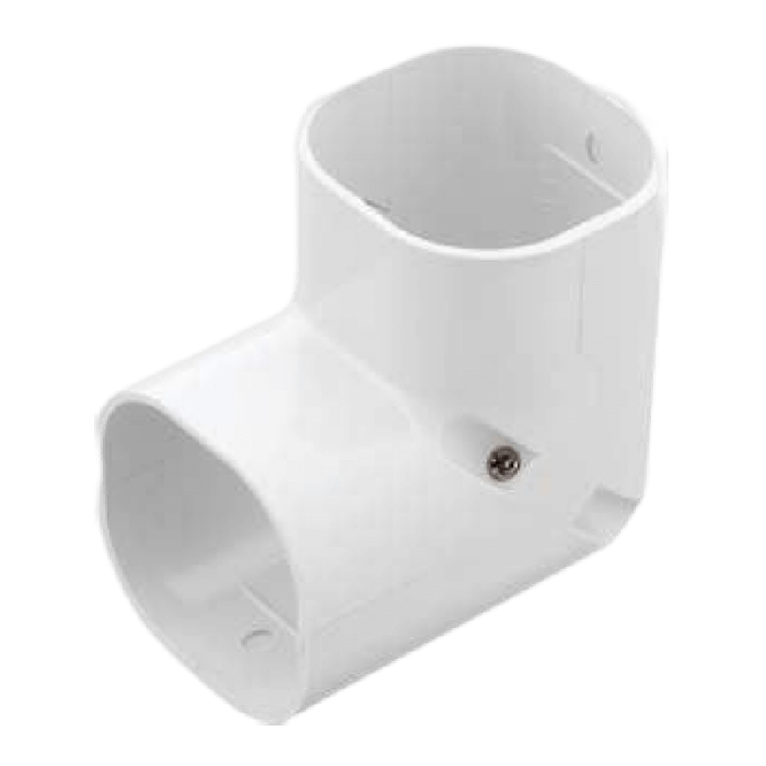 Airco lange stijgende bocht 90 graden - WIT (SC-77-W)