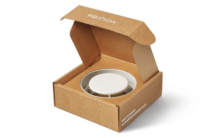 NoShow instucbaar designventiel 100mm - toevoer/afvoer - WIT