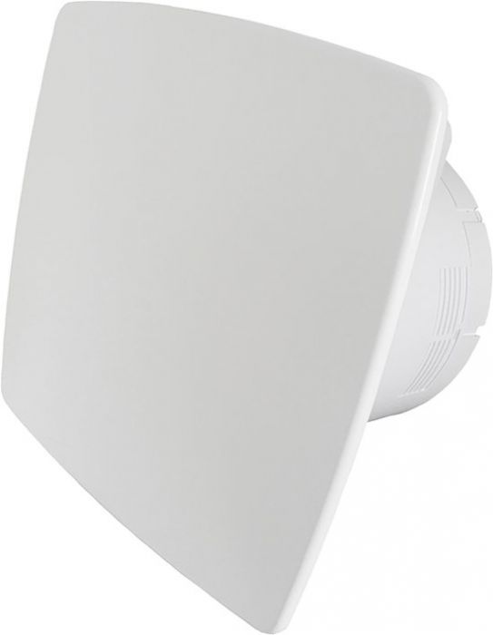 [TweedeKans] Pro-Design badkamerventilator - TIMER + VOCHTSENSOR (KW100H) - Ø 100mm - WIT *Bold-Line*