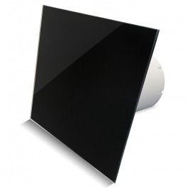 Pro-Design badkamer/toilet ventilator - STANDAARD (KW125) - Ø125mm - vlak GLAS - glans zwart Pro-Design badkamer/toilet ventilator - STANDAARD (KW125) - Ø125mm - vlak GLAS - glans zwart