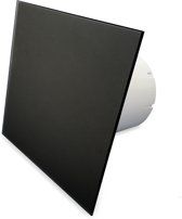 Pro-Design badkamer/toilet ventilator - STANDAARD (KW100) - Ø100mm - vlak GLAS - mat zwart Pro-Design badkamer/toilet ventilator - STANDAARD (KW100) - Ø100mm - vlak GLAS - mat zwart