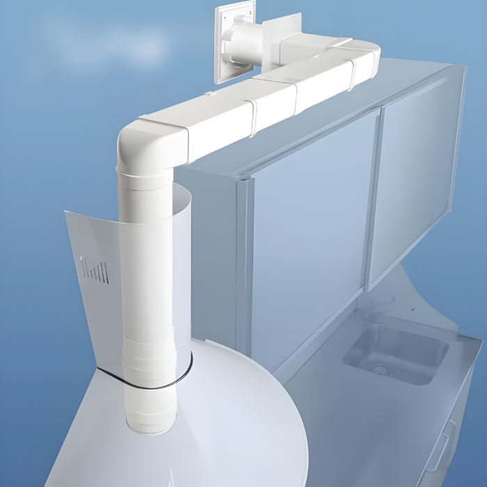 Kunststof ventilatiebuis rond Ø 150mm - Lengte 50cm Kunststof ventilatiebuis rond Ø 150mm - Lengte 50cm