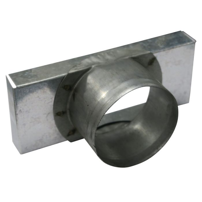 Einddeksel 220mm x 80mm met stuts (ronde aansluiting) 80mm Einddeksel 220mm x 80mm met stuts (ronde aansluiting) 80mm