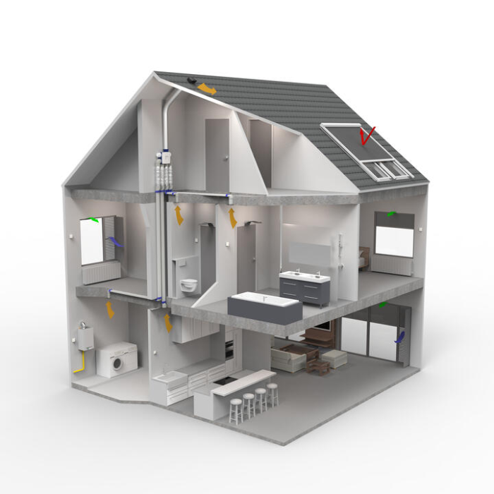 Renson Oxygreen Light met vochtsensor - 372 m3/h - Perilex Renson Oxygreen Light met vochtsensor - 372 m3/h - Perilex