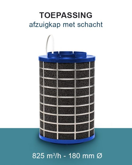 PuriVent SILO plasmafilter voor afzuigkap (schacht 200mm+) - 825 m3/h - aansluiting Ø120mm PuriVent SILO plasmafilter voor afzuigkap (schacht 200mm+) - 825 m3/h - aansluiting Ø120mm