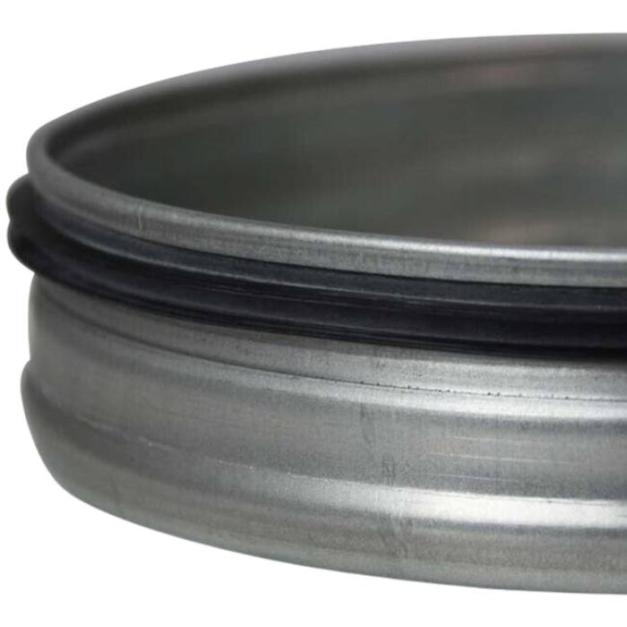 Deksel met afdichtingsrubber voor spirobuis Ø 125mm Deksel met afdichtingsrubber voor spirobuis Ø 125mm