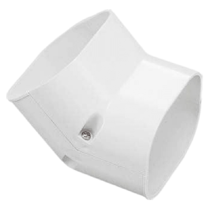 Stijgende bocht 45 graden - WIT (SCF-77-W) Stijgende bocht 45 graden - WIT (SCF-77-W)