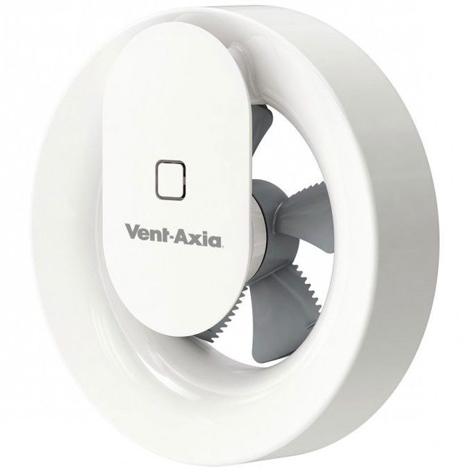 [Tweedekans] Badkamerventilator SVARA (Vent-Axia) - App-gestuurd met vocht-en-licht-sensor - 100mm - WIT