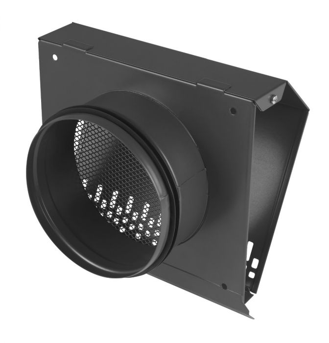 Whisper Luxe Design Gevelkap 100mm - TOEVOER - GRAFIETGRIJS