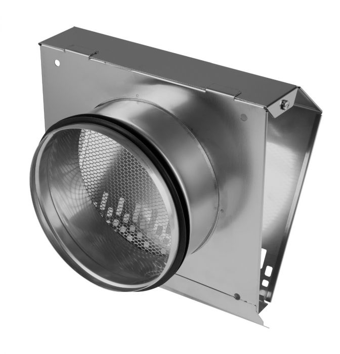 Whisper Luxe Design Gevelkap 125mm - TOEVOER - RVS