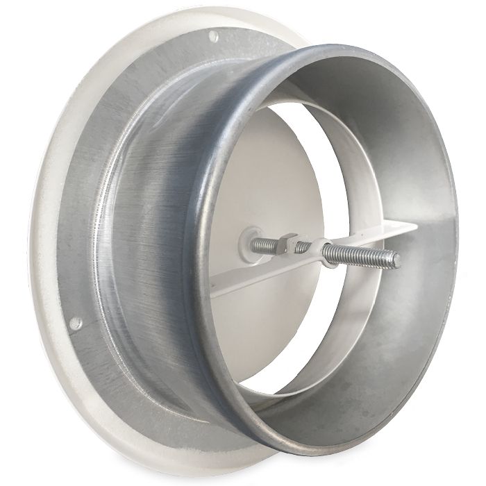 Rooster/ventiel (luchttoevoer) Ø 200mm staal - wit - MET BUS Rooster/ventiel (luchttoevoer) Ø 200mm staal - wit - MET BUS