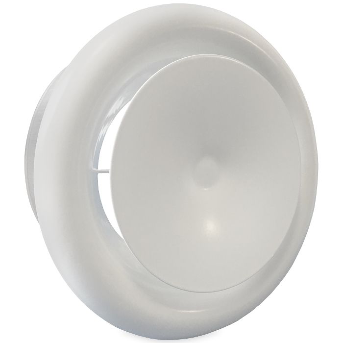 Rooster/ventiel (luchttoevoer) Ø 200mm staal - wit - MET BUS Rooster/ventiel (luchttoevoer) Ø 200mm staal - wit - MET BUS