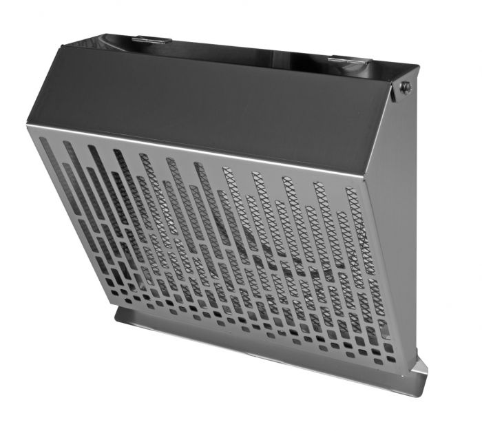 Whisper Luxe Design Gevelkap 100mm - AFVOER - RVS