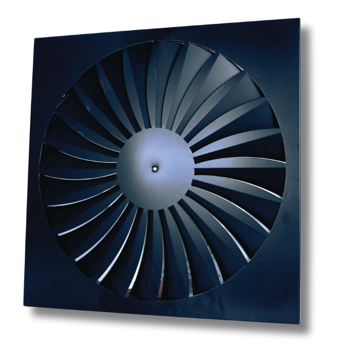 Toevoerplenum "EasyPlenum" - 250mm - Met wervelrooster